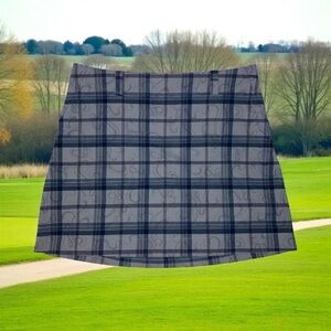 NEW, Nike Golf, Plaid Skort With Pockets, Medium, Gray, Black 🏌️‍♀️
